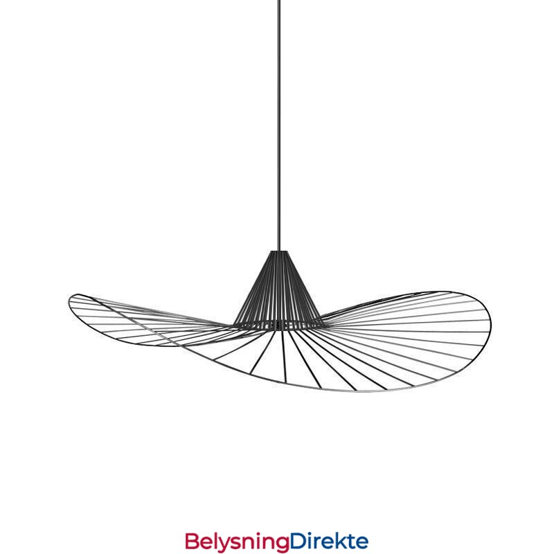 Jernpendellampe Enkel Stråhattlampe 1 Lys