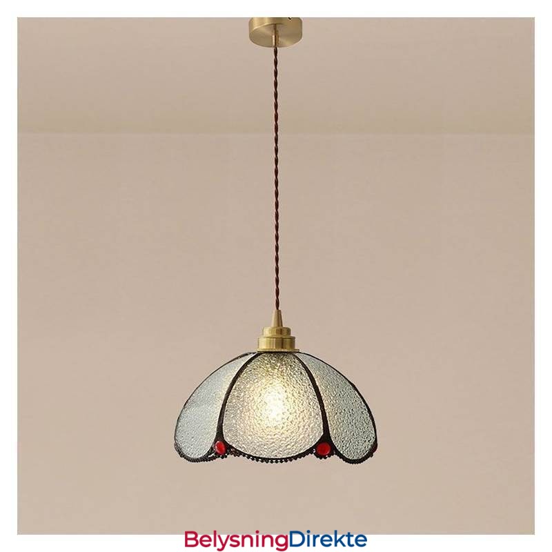 Minimalistisk Petal Glass Pendellampe Enkelthodet Glass Pendellampe
