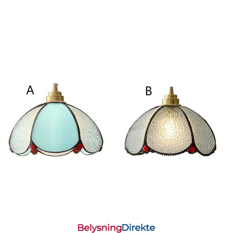 Minimalistisk Petal Glass Pendellampe Enkelthodet Glass Pendellampe