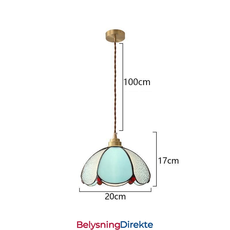 Minimalistisk Petal Glass Pendellampe Enkelthodet Glass Pendellampe