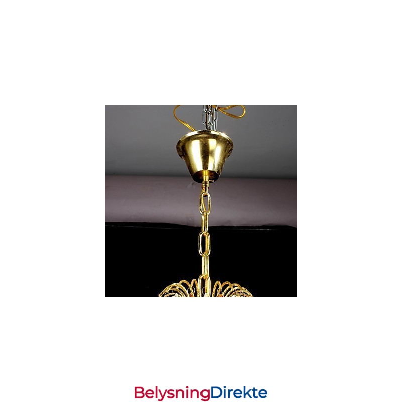 Tradisjonell Klassisk Krystallmaling Metalllysekrone