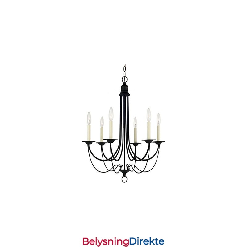 Elektroplatet Metalllysekrone