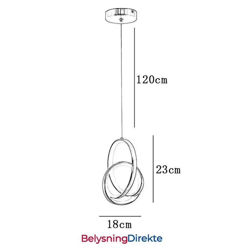 Pendellampe Uregelmessig Ringformet Taklampe