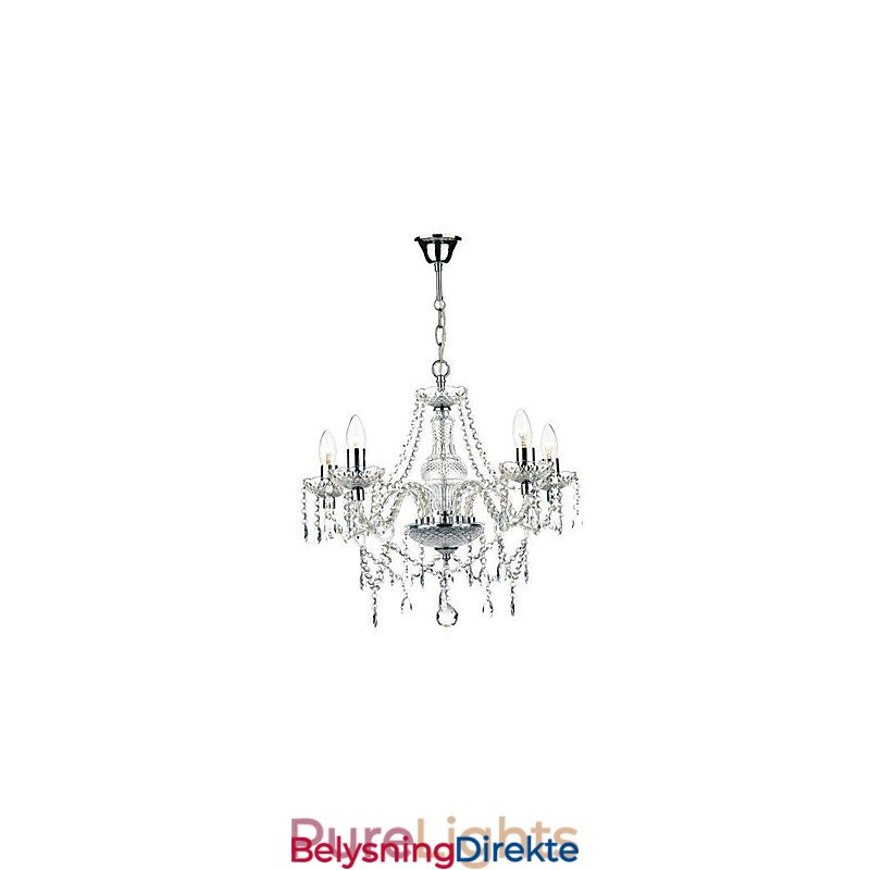 Tradisjonell Klassisk Krystallkrone I Metall