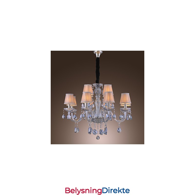Tradisjonell Klassisk Krystallgalvanisert Glasslysekrone