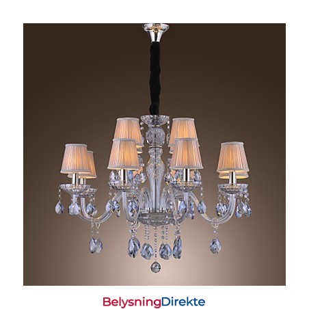 Tradisjonell Klassisk Krystallgalvanisert Glasslysekrone