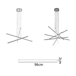 Lineær Opphengslampe Dekorativ Lampe