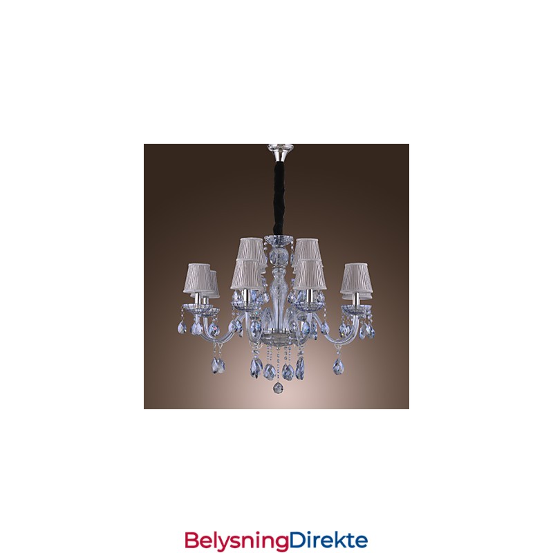 Tradisjonell Klassisk Krystallgalvanisert Glasslysekrone