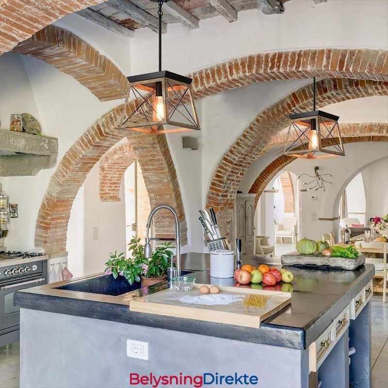 Pendellampe I Vintage-Stil Med Én Lyskilde