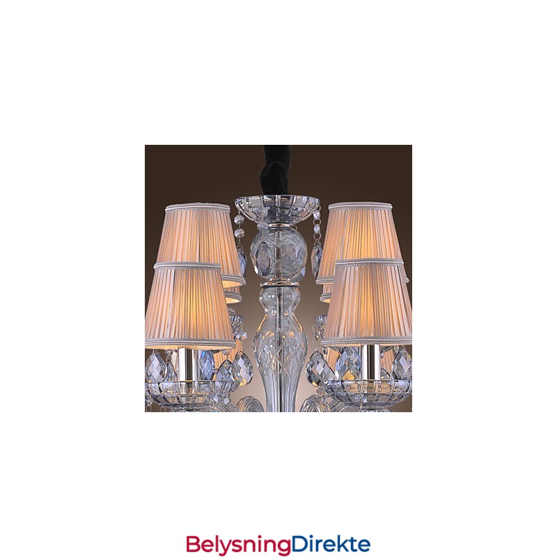 Tradisjonell Klassisk Krystallgalvanisert Glasslysekrone