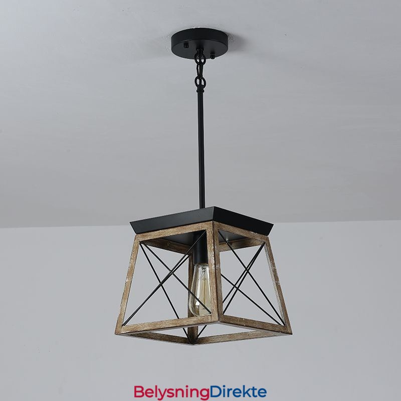 Pendellampe I Vintage-Stil Med Én Lyskilde