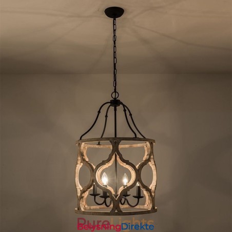 Vintage-Stil Lanterne Med 4 Lys