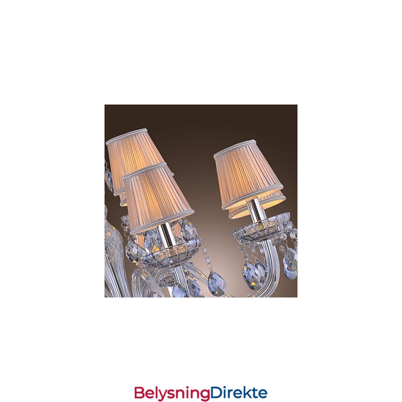 Tradisjonell Klassisk Krystallgalvanisert Glasslysekrone