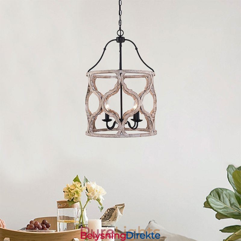 Vintage-Stil Lanterne Med 4 Lys