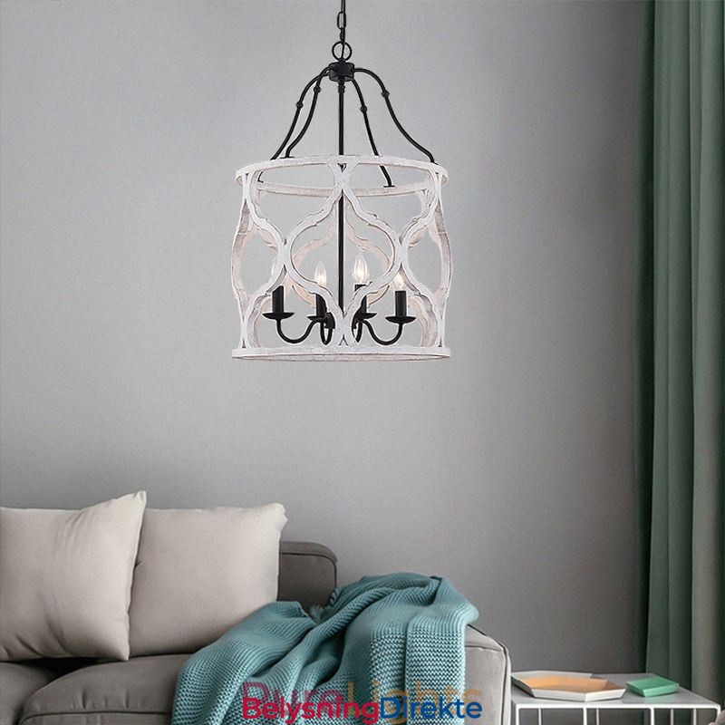 Vintage-Stil Lanterne Med 4 Lys