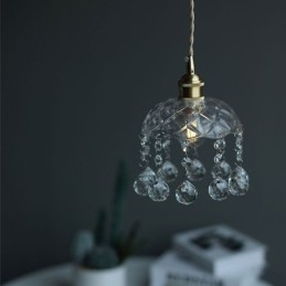 Moderne Mini Glass Pendellampe Med 1 Lyspære