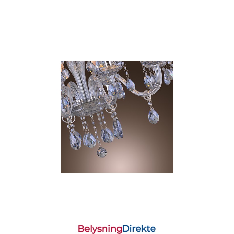 Tradisjonell Klassisk Krystallgalvanisert Glasslysekrone