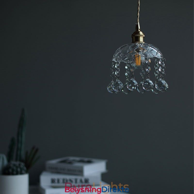 Moderne Mini Glass Pendellampe Med 1 Lyspære