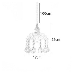 Moderne Mini Glass Pendellampe Med 1 Lyspære