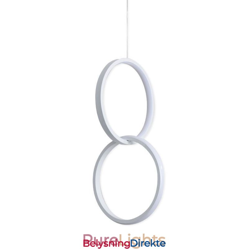Mimimalist Dobbel Ringformet Pendellampe