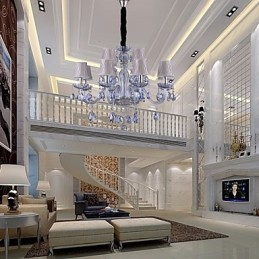 Tradisjonell Klassisk Krystallgalvanisert Glasslysekrone