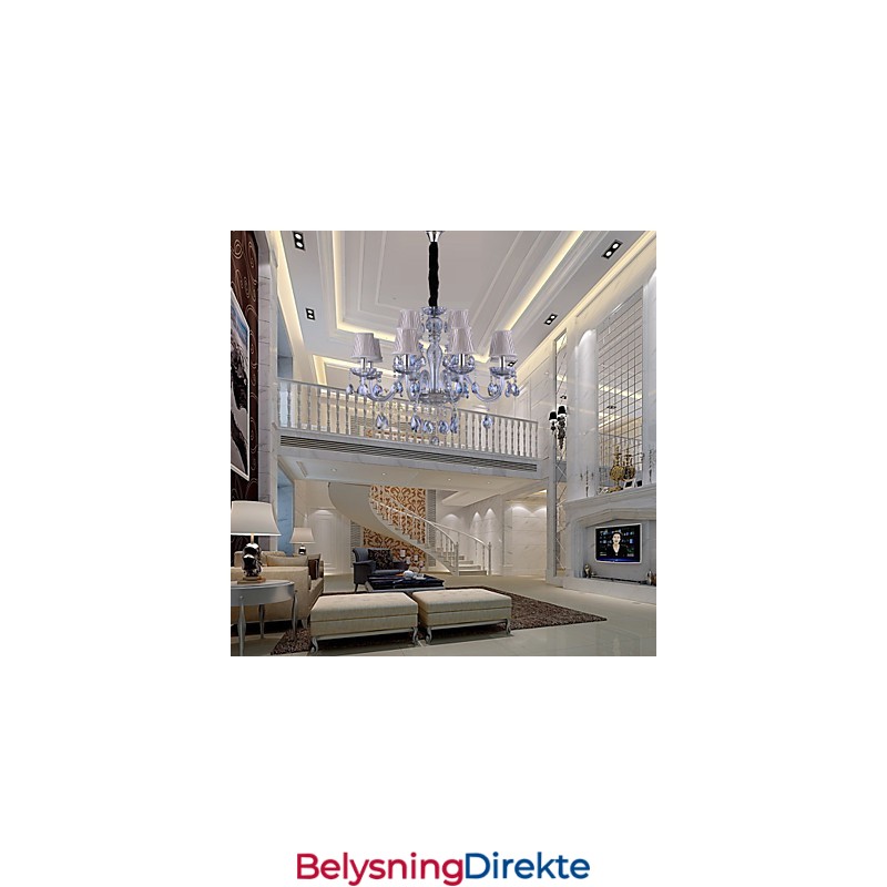 Tradisjonell Klassisk Krystallgalvanisert Glasslysekrone