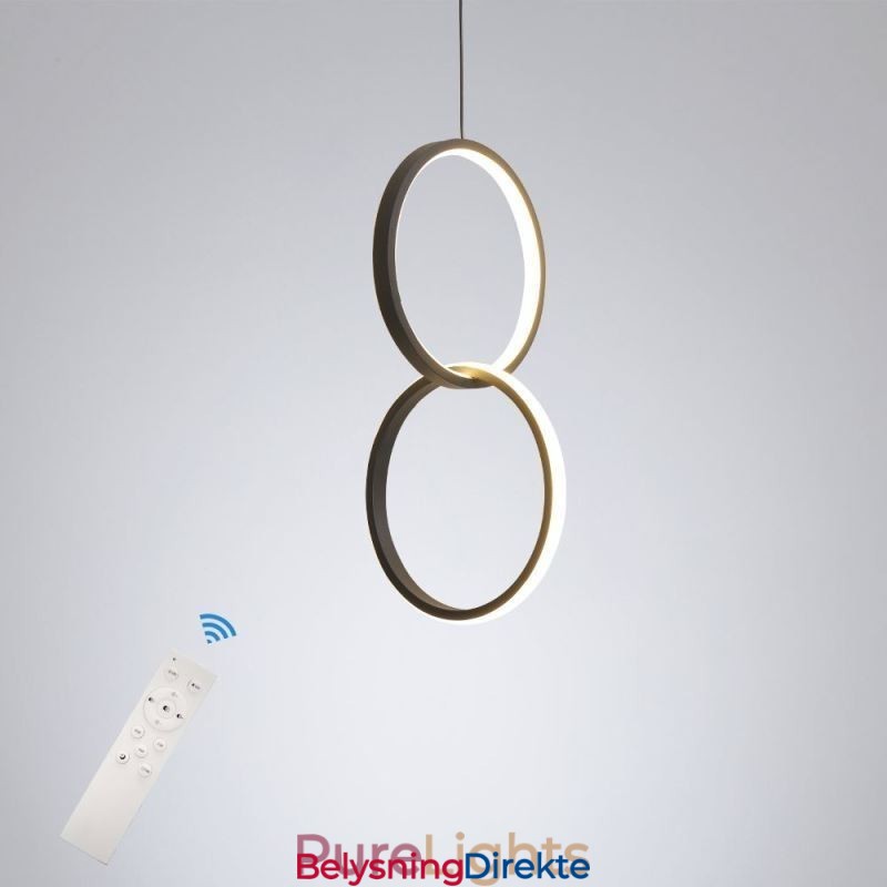Mimimalist Dobbel Ringformet Pendellampe