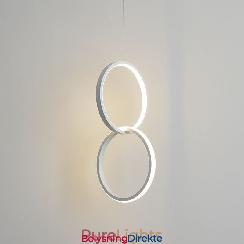 Mimimalist Dobbel Ringformet Pendellampe