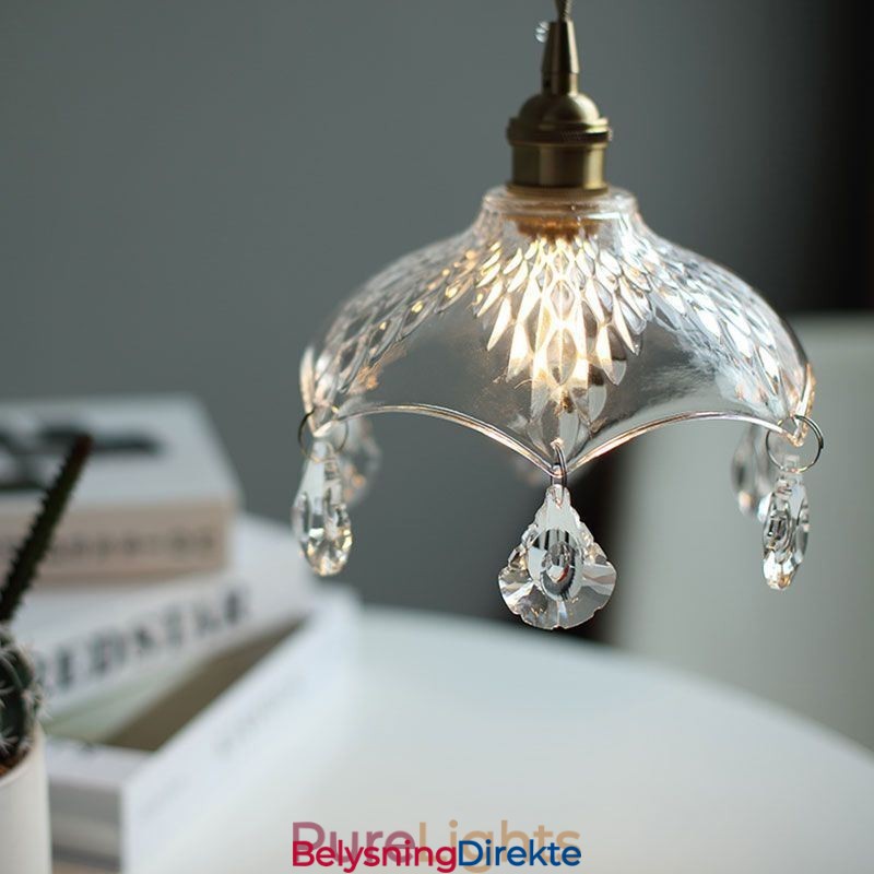 Moderne Minimalistisk Glass Pendellampe Med Én Lyskilde