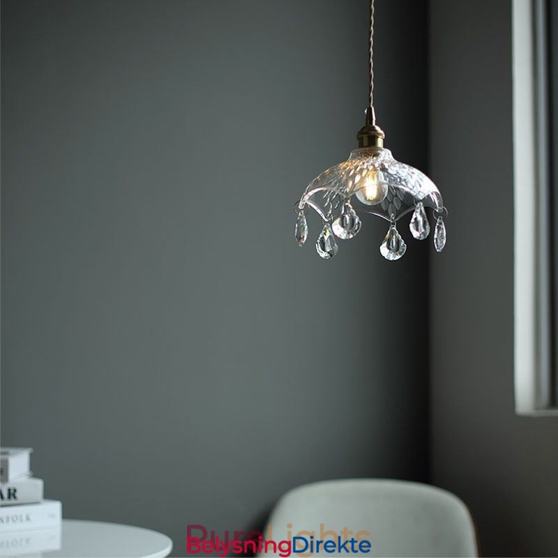 Moderne Minimalistisk Glass Pendellampe Med Én Lyskilde
