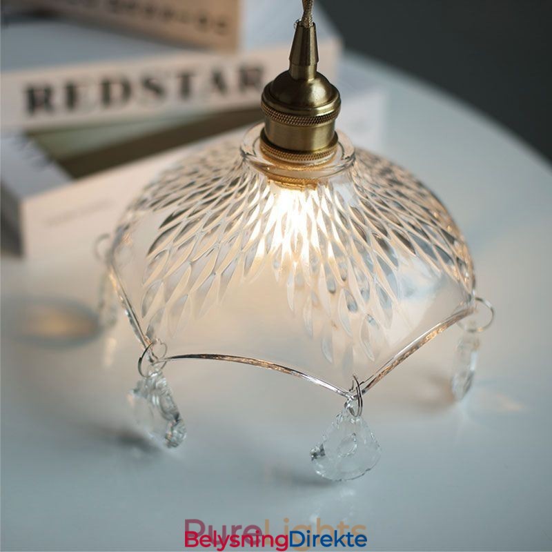 Moderne Minimalistisk Glass Pendellampe Med Én Lyskilde