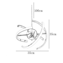 Svingbar Globeformet Anhengslampe Dekorativ Taklampe