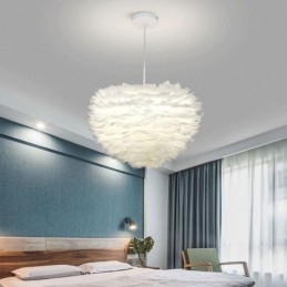 Pen Dekorativ Pendellampe Med Fjær