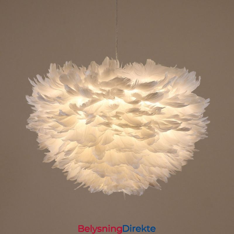 Pen Dekorativ Pendellampe Med Fjær