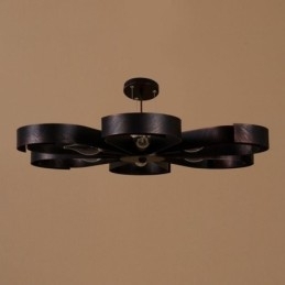 Moderne Vintage Taklampe I Jernformet Blomst