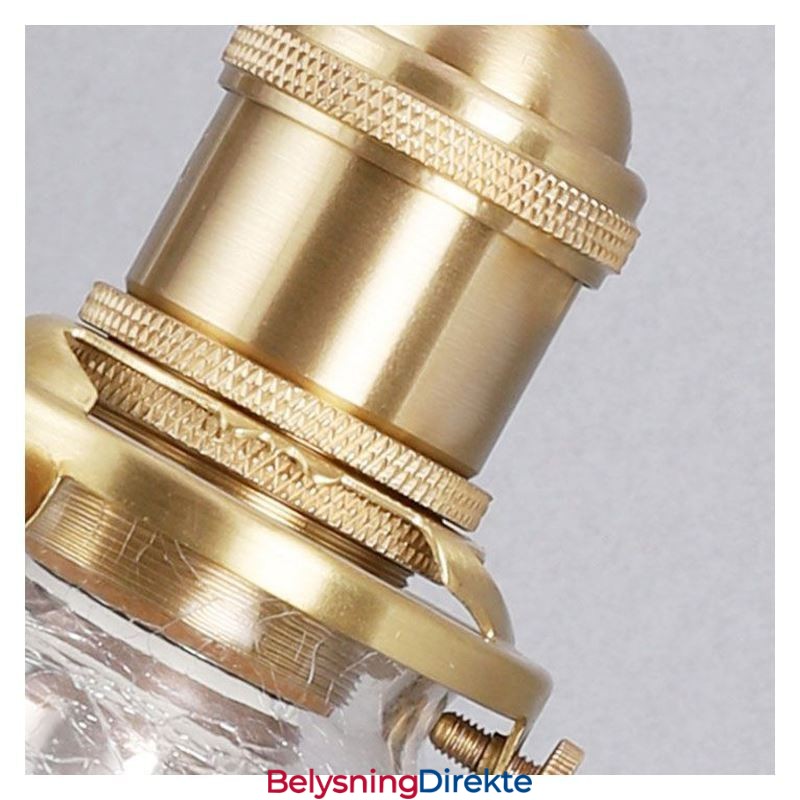 Moderne Pendellampe I Glass Med Knitrende Tak