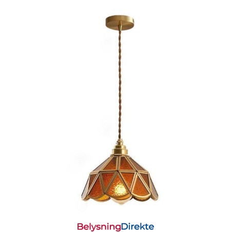 Retro Glass Pendellampe I Japansk Stil I Glass Taklampe