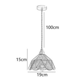 Retro Glass Pendellampe I Japansk Stil I Glass Taklampe