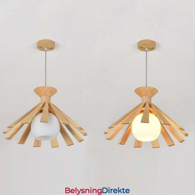 Enkel Pendellampe I Tre