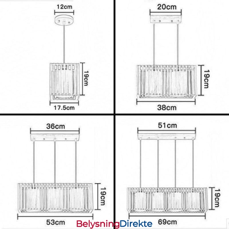 Minimalistisk Pendellampe I Tre