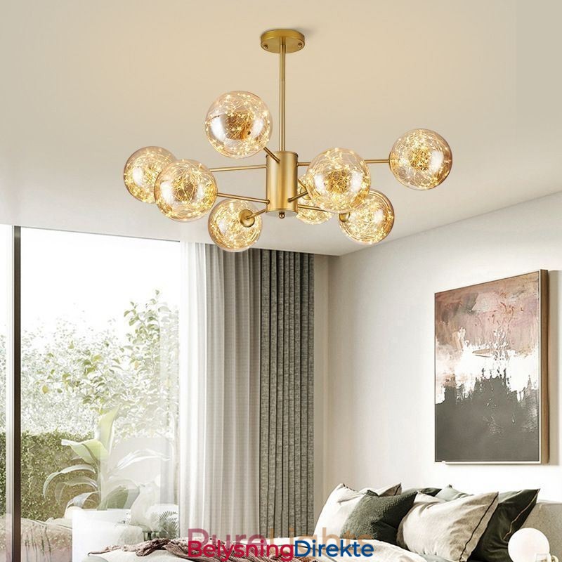 Magic Bean-Anhengslampe I Nordisk Stil, Gypsophila-Anhengslampe I Glasskule