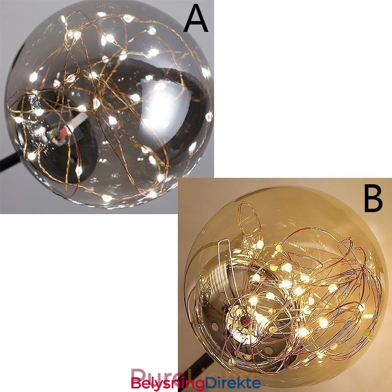 Magic Bean-Anhengslampe I Nordisk Stil, Gypsophila-Anhengslampe I Glasskule