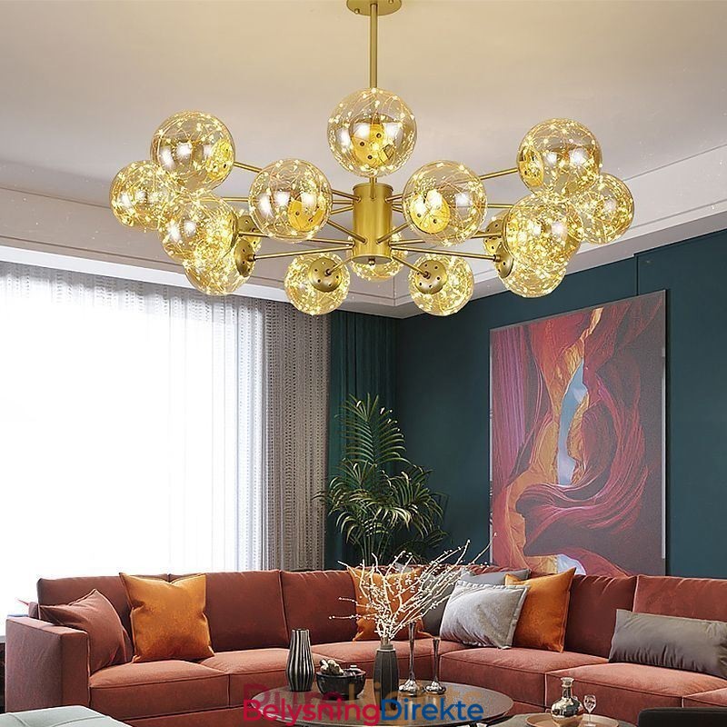 Magic Bean-Anhengslampe I Nordisk Stil, Gypsophila-Anhengslampe I Glasskule