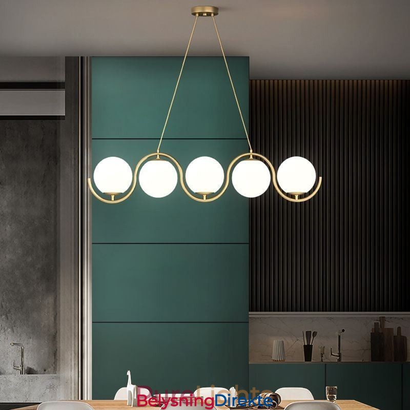 Moderne Glasskuleformet Anhengslampe Minimalistisk Lampe