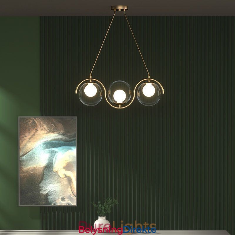 Moderne Glasskuleformet Anhengslampe Minimalistisk Lampe