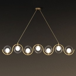 Moderne Glasskuleformet Anhengslampe Minimalistisk Lampe