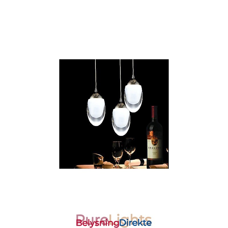 Moderne Samtids Tradisjonell Klassisk Landlig Krom Glass Lysekrone Pendellampe