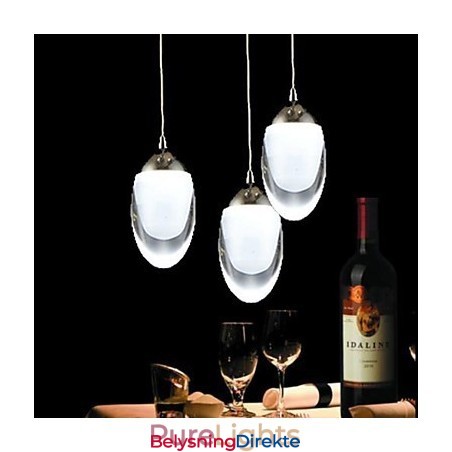 Moderne Samtids Tradisjonell Klassisk Landlig Krom Glass Lysekrone Pendellampe