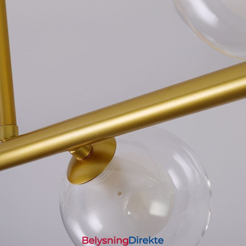 Lysekrone I Glasskule, Horisontal Type, Anhengslampe