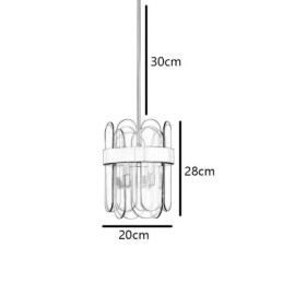 Moderne Glass Pendelbelysning